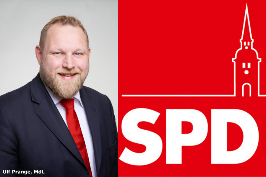 Ulf Prange mit SPD-Logo