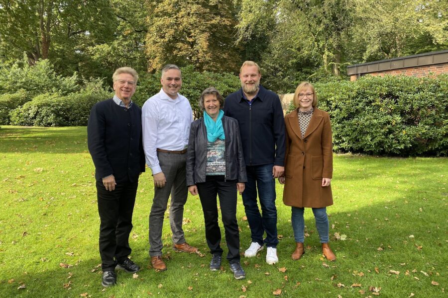 Von links nach rechts: B. Ellberg, J. Freymuth, M. Conty, U. Prange, N. Piechotta